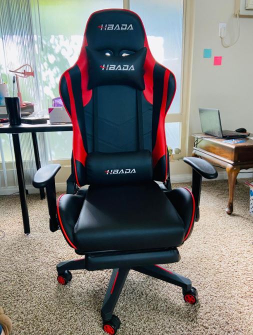 Hbada best review gaming chair red colour photo