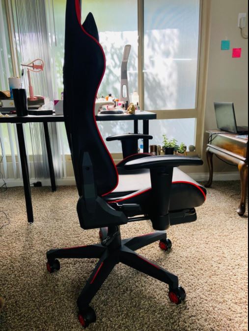 Hbada budget cheap gaming chair color red pic