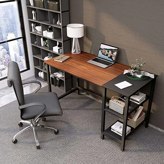 Computer pc home office desk with storage