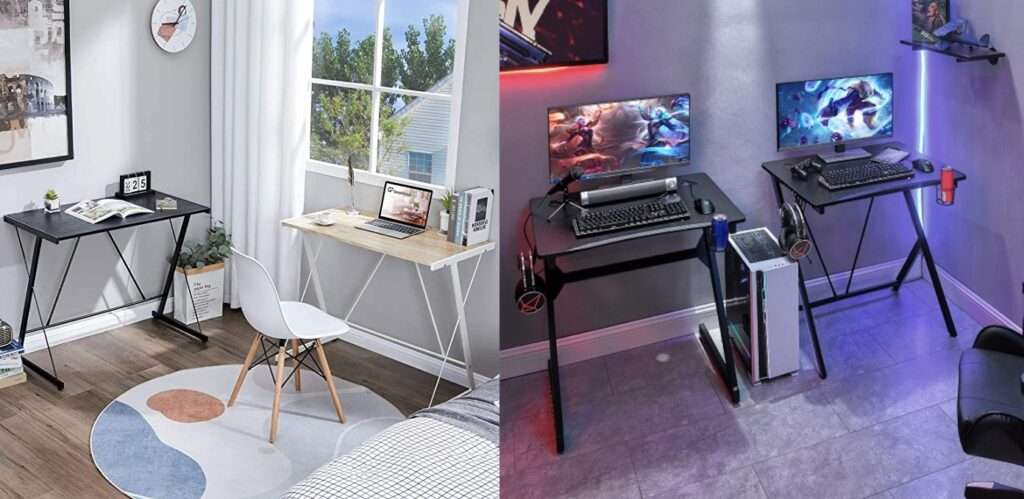 Single pc computer gaming desk table
