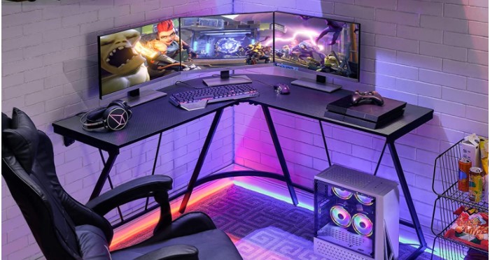 Best L shaped computer office Gaming Desk