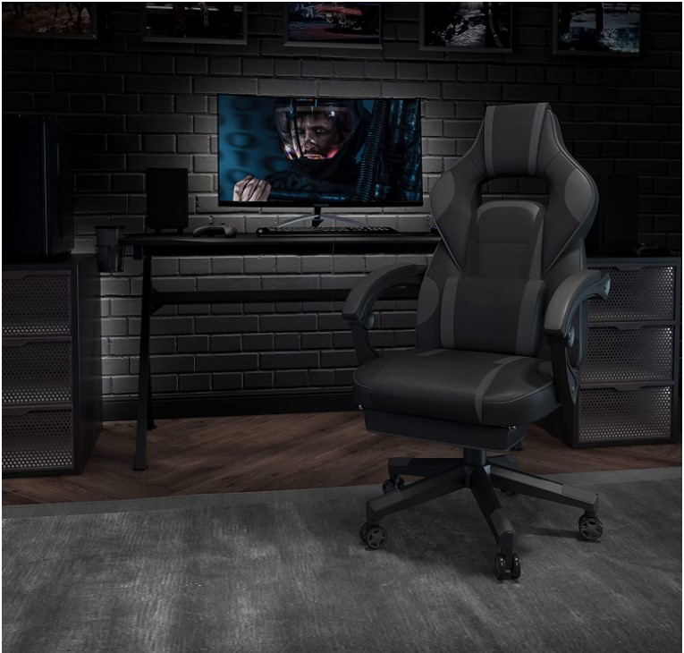Flash x40 gaming chair black and gray color