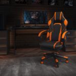 Flash x40 gaming chair black and orange color