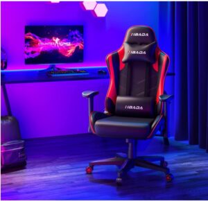 Hbada Gaming Chair red and black color