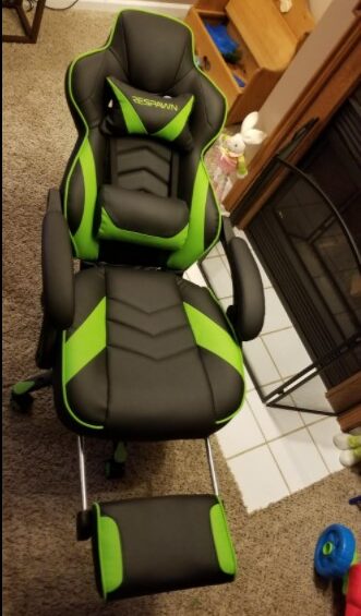 Respawn Gaming Chair green with footrest out rsp 110 green