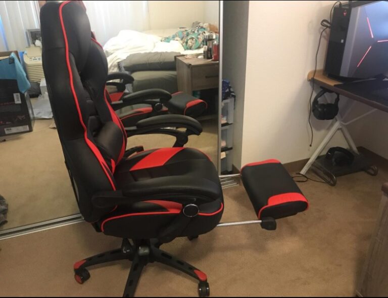 Respawn Gaming Chair red with footrest out rsp 110 red