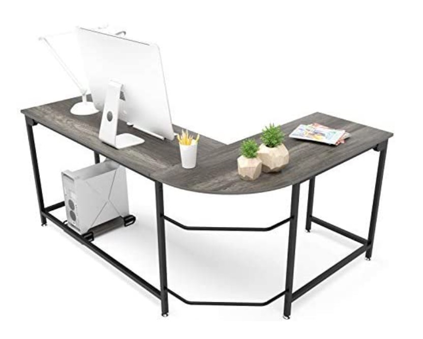 Teraves Modern L shaped Gaming desk table