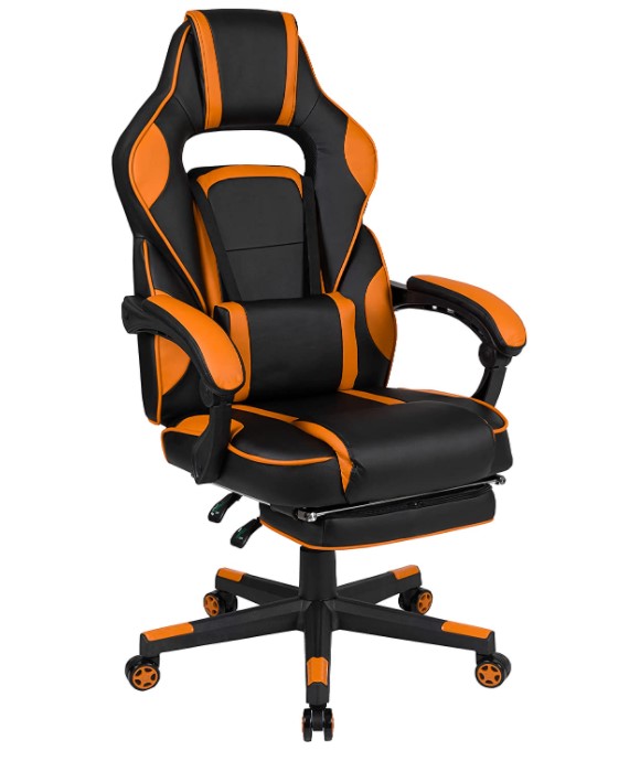 flash x40 gaming chair black and orange color