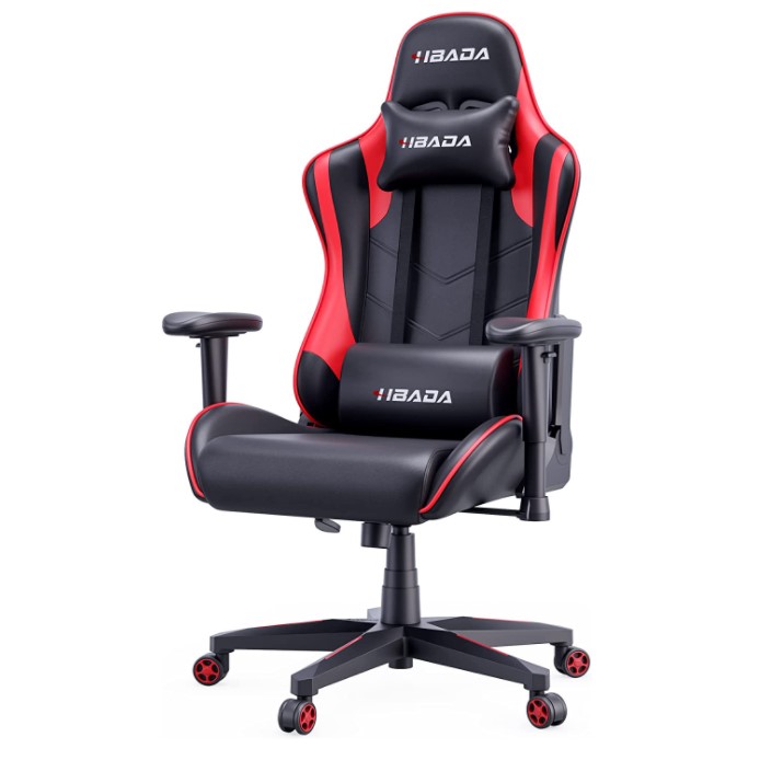 hbada gaming chair red
