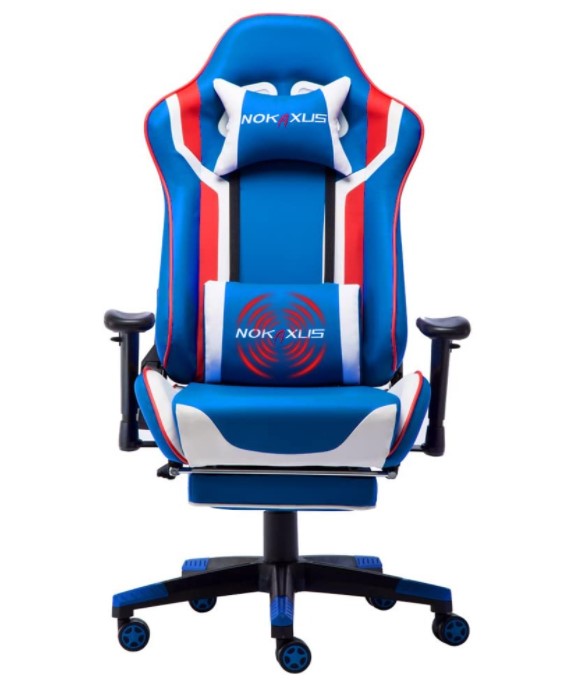 nokaxus gaming chair yk 6007 blue color
