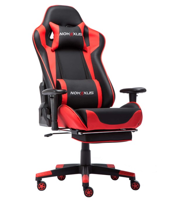nokaxus gaming chair yk 6008 red color
