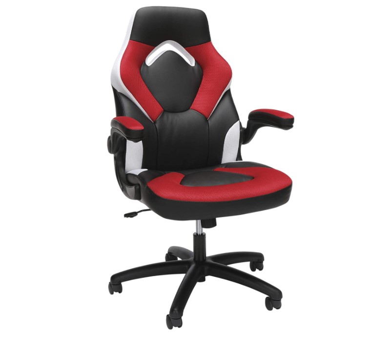 ofm gaming chair 3085 red and white color