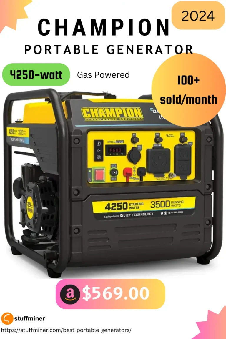 CHAMPION GAS POWERED PORTABLE POWERFUL GENERATOR 4250 WATT