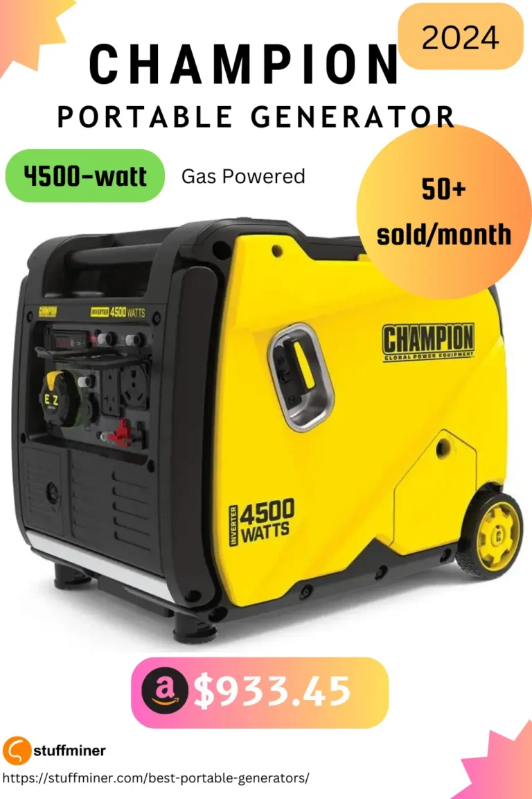 Champion power portable gas generator 4500 watt