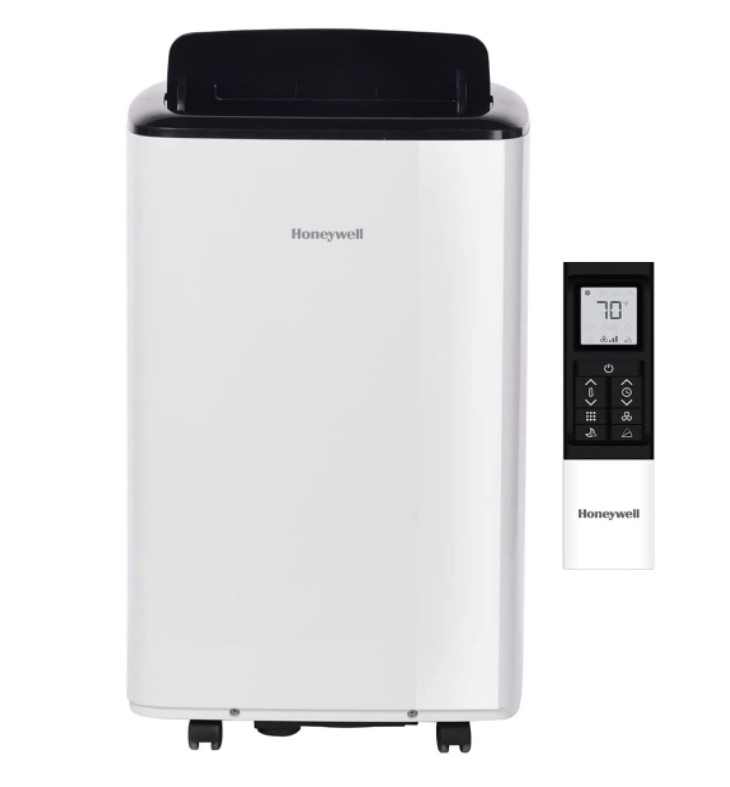 Honeywell Smart WiFi Portable Air Conditioner & Dehumidifier with Alexa Voice Control, Cools Rooms Up to 450 Sq. Ft, Includes Drain Pan & Insulation Tape