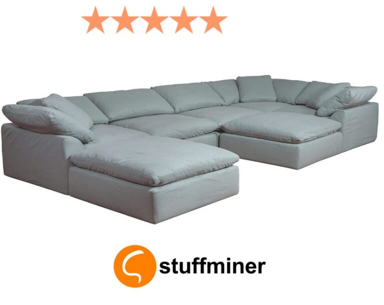 Sunset Trading Cloud Puff sofa blue