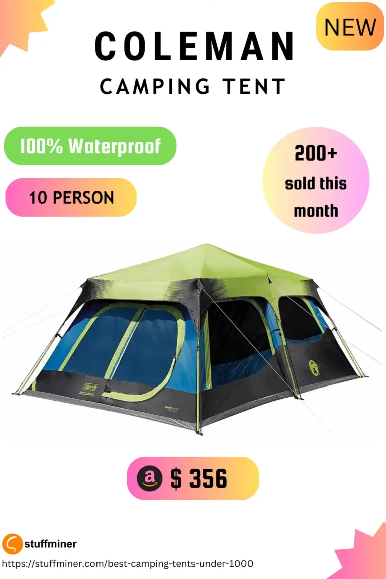 COLE MAN 10 PERSON CAMPING TENT WATERPROOF DOLLOR 356