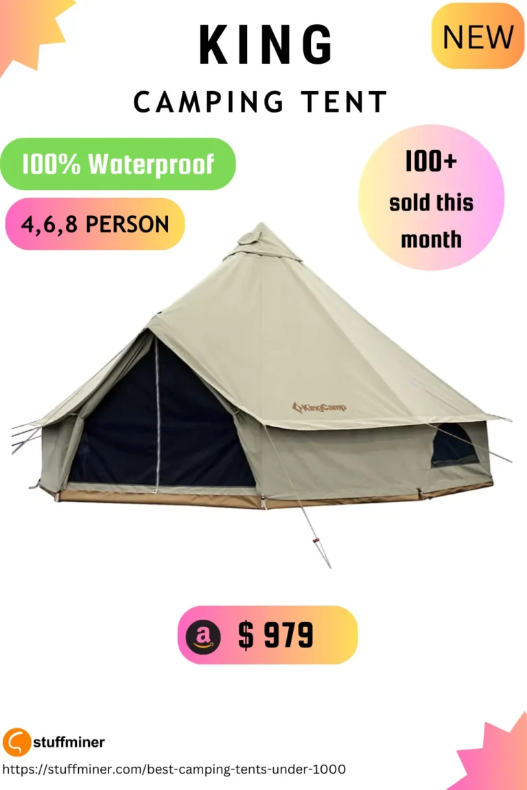 king camp 6 person camping tent waterproof UNDER DOLLOR 1000