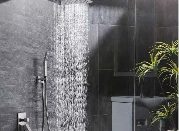 Shower faucet bathroom head spray wall mounted