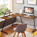 Mr Ironstone L shaped computer desk