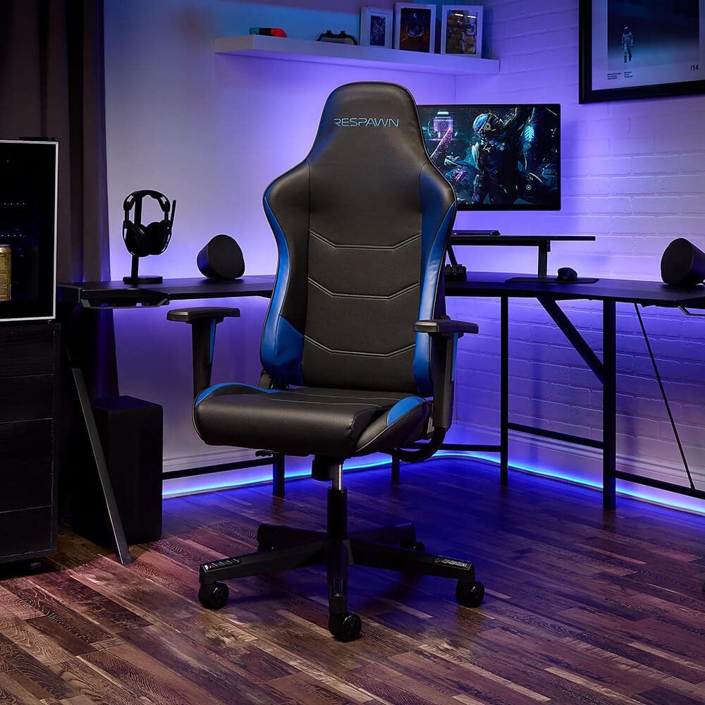 Respawn 110 ergonomic gaming chair blue color