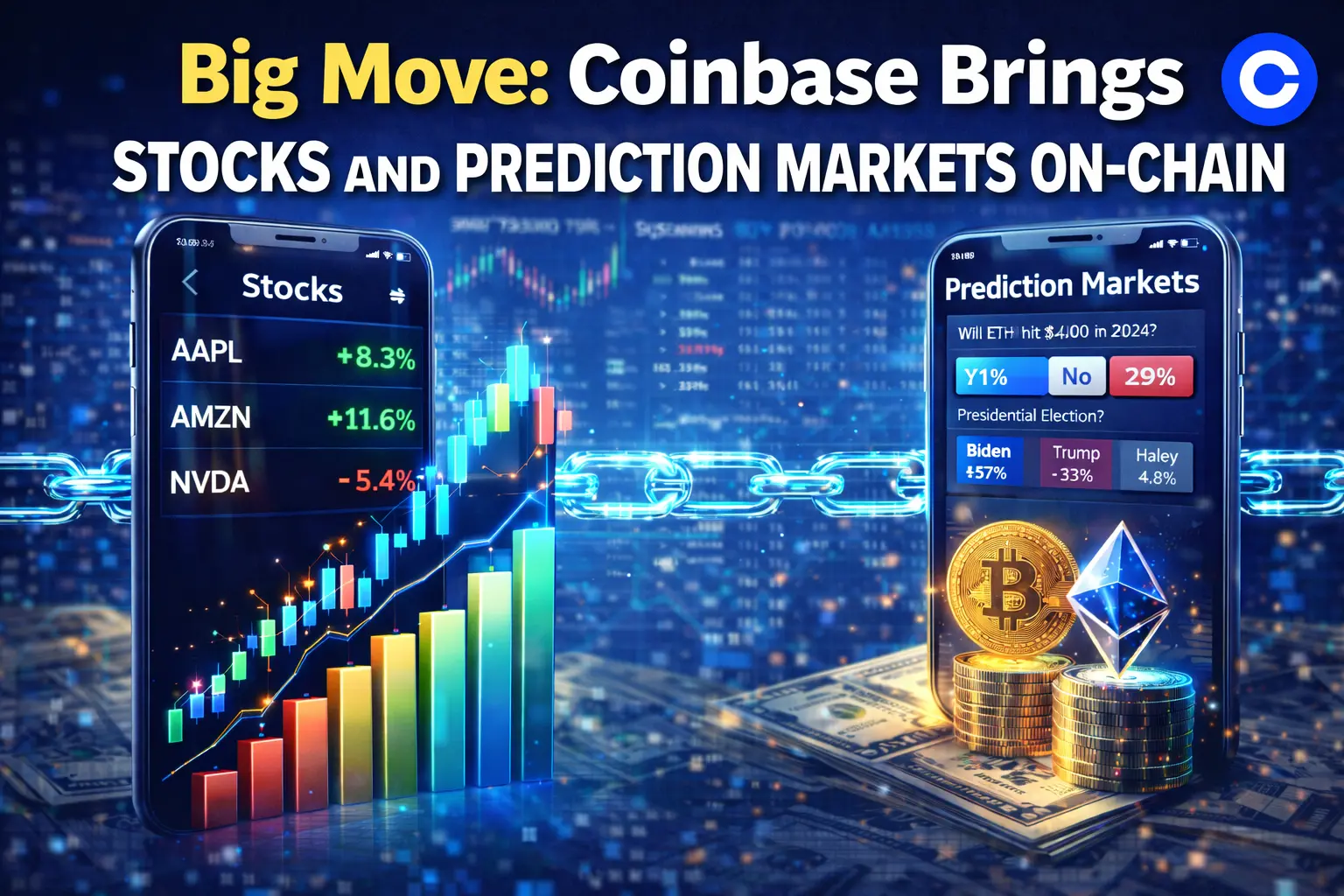 Big Move - Coinbase Brings Stocks and Prediction Markets On-Chain